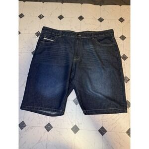 Ecko Unltd Denim Shorts Size 42 Blue Baggy Streetwear Jean Shorts